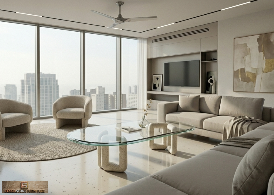 FSM 5008 Caden White Coffee Table