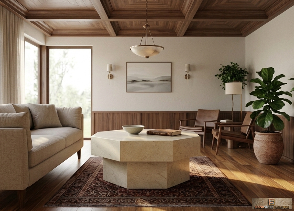 FSM 5016 Octra White Coffee Table