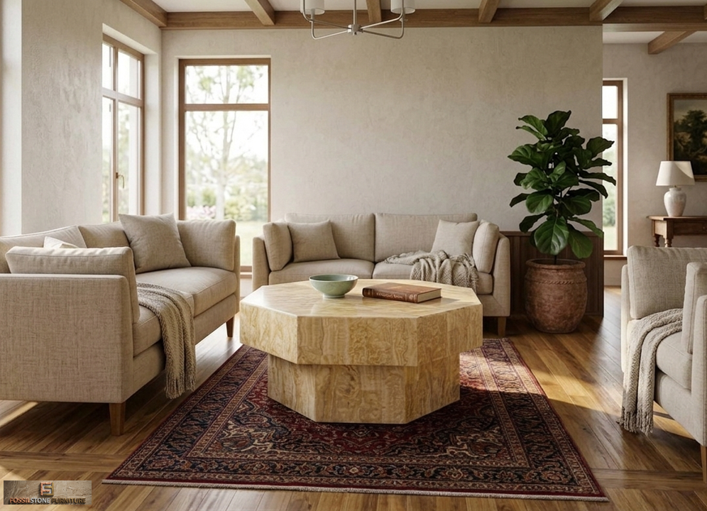 FSM 5017 Octra Crystal Wood Coffee Table